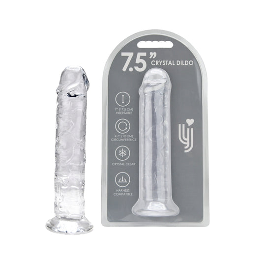 Loving Joy 7.5 Inch Suction Cup Dildo Clear