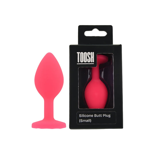 Toosh Pink Silicone Butt Plug Small
